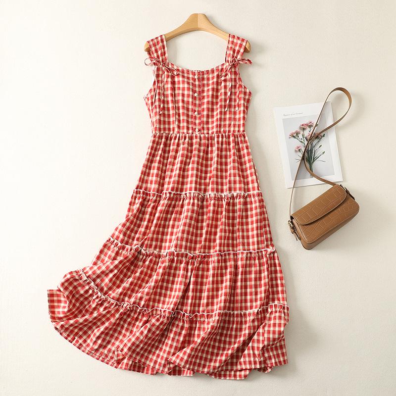 Sleek 2026 Plaid Cinched Waist Red Suspender Dress for Petite Women L
Sleek 2026 Plaid Cinched Waist Red Suspender Dress for Petite Women L
