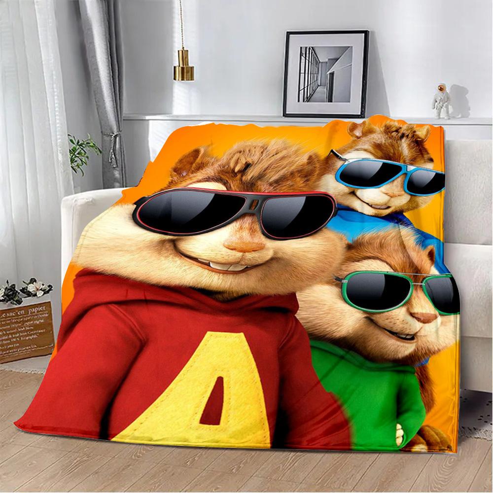 Cartoon Printed Blanket Picnic Blankets A-AlvinS and the Chipmunks Warm Blanket Soft and Comfortable Home Travel Birthday Gift 75cmx90cm
Cartoon Printed Blanket Picnic Blankets A-AlvinS and the Chipmunks Warm Blanket Soft and Comfortable Home Travel Birthday Gift 75cmx90cm