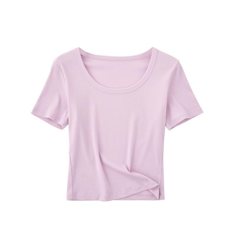 Женская антибактериальная шелковая футболка с высоким уровнем эластичности, U-образным вырезом, облегающего кроя, с коротким рукавом XL (115-130 jin)
Женская антибактериальная шелковая футболка с высоким уровнем эластичности, U-образным вырезом, облегающего кроя, с коротким рукавом XL (115-130 jin)