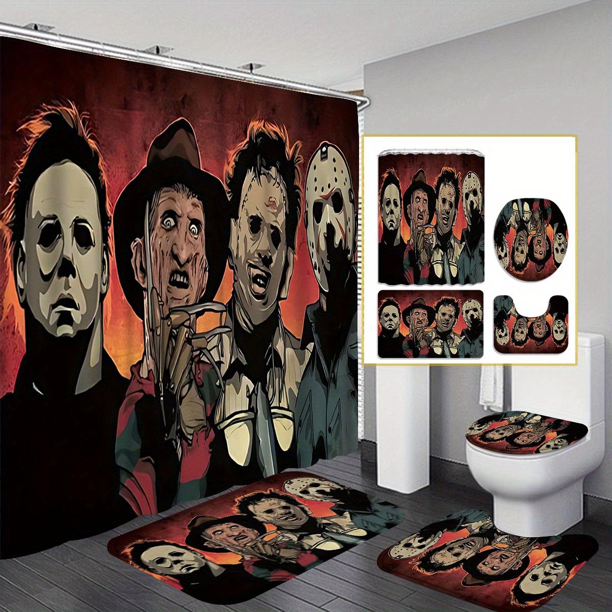 1/4Pcs Halloween Decoration Horror Movie Theme Pattern Shower Curtain Bathroom Decor Halloween Decoration Indoor Shower Curtain Only90x180curtain
1/4Pcs Halloween Decoration Horror Movie Theme Pattern Shower Curtain Bathroom Decor Halloween Decoration Indoor Shower Curtain Only90x180curtain