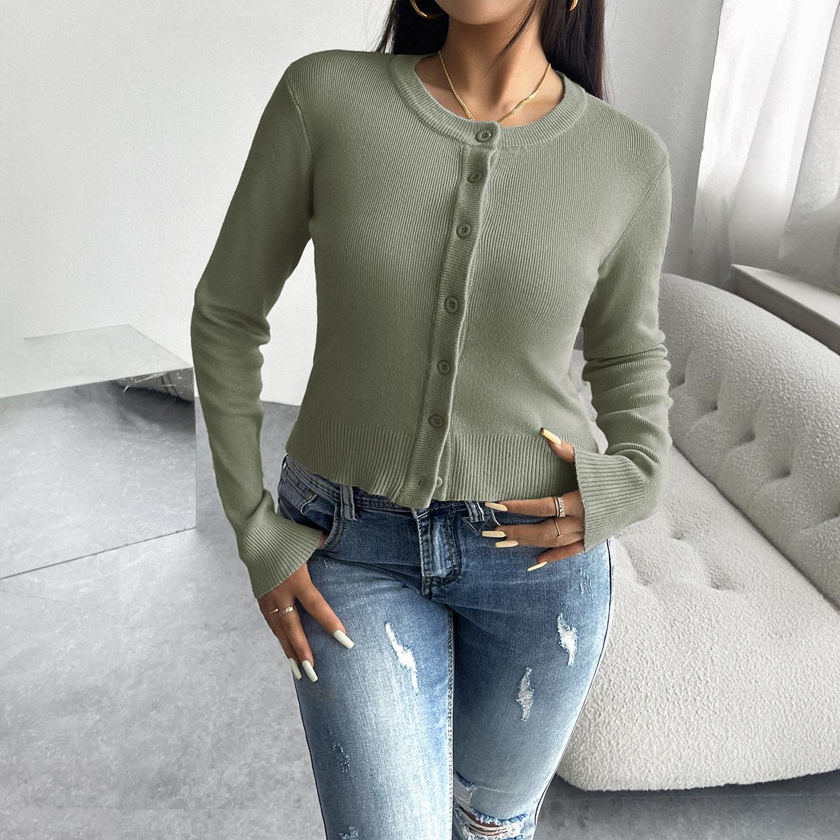 Женский осенне-зимний топ Temperament Slim Cardigan Row of Buttons Long Sleeves Jemper S зелёный
Женский осенне-зимний топ Temperament Slim Cardigan Row of Buttons Long Sleeves Jemper S зелёный