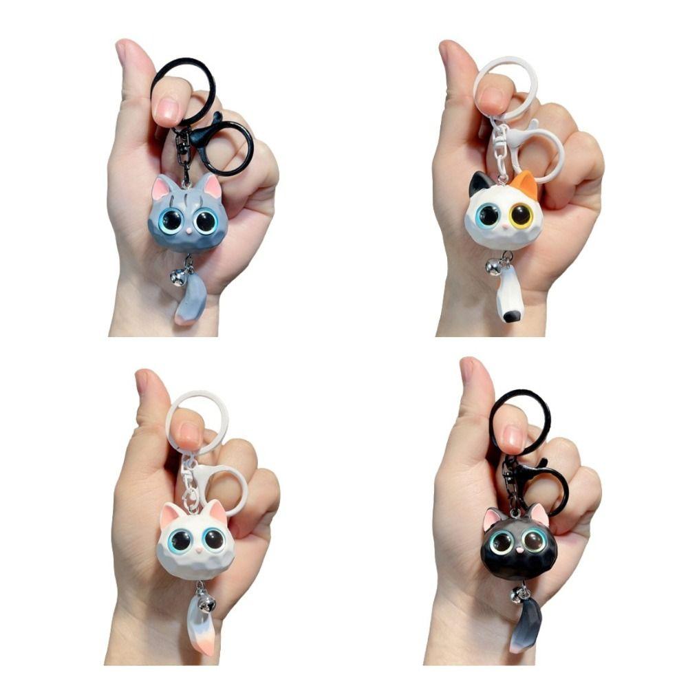 Creative Big Eye Cat Head Keychain Cute Cat Head Pendant 3D Cartoon Keyring Jewelry Gifts different pupil cat head
Creative Big Eye Cat Head Keychain Cute Cat Head Pendant 3D Cartoon Keyring Jewelry Gifts different pupil cat head