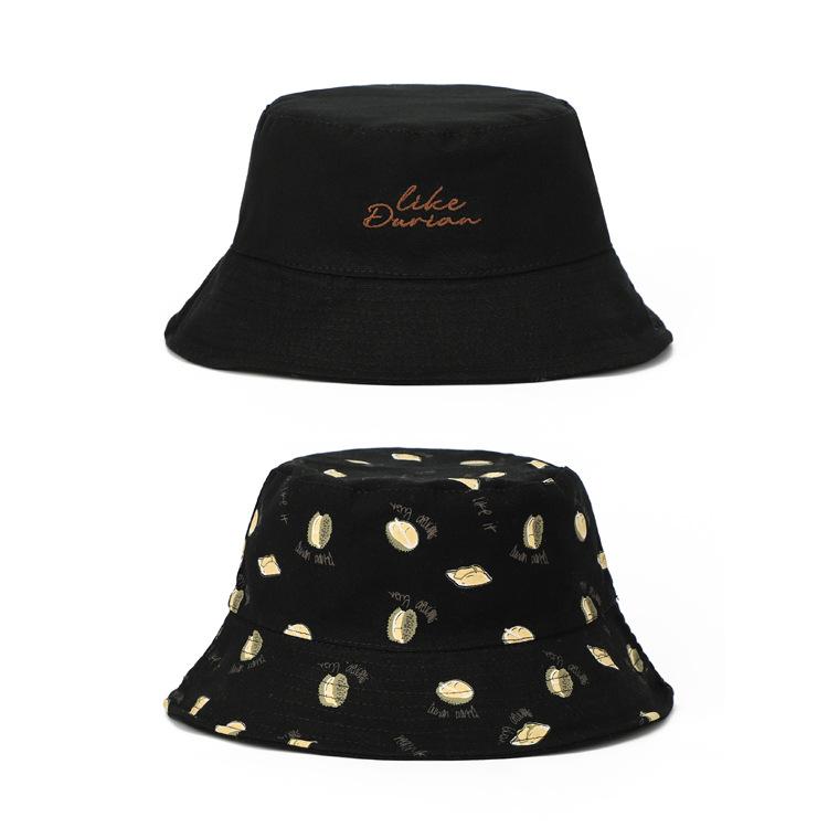 Durian Print Bucket Hat for Women Double-Sided Korean Style Spring Summer Sunshade Cute Sun Cap Foldable New 56-58cm чорний
Durian Print Bucket Hat for Women Double-Sided Korean Style Spring Summer Sunshade Cute Sun Cap Foldable New 56-58cm чорний