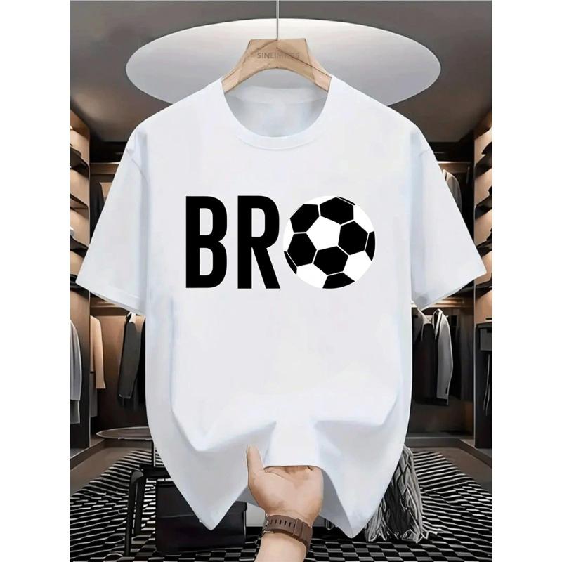 European sizes Men S White Short-Sleeve T-Shirt with a Round Neck Featuring a BRO Football Design | Ideal for Casual Summer Wear 4XL білий
European sizes Men S White Short-Sleeve T-Shirt with a Round Neck Featuring a BRO Football Design | Ideal for Casual Summer Wear 4XL білий
