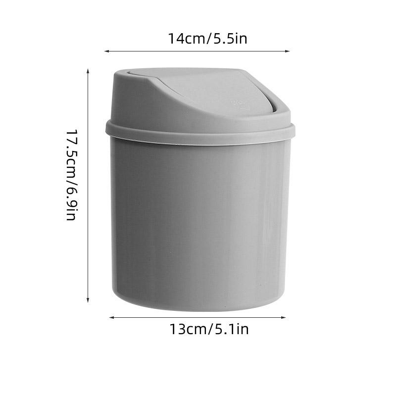 Mini Desktop Bin with Cover Shaking Lid Small Trash Can Tube Bedroom Living Room Table Garbage Storage Box сірий
Mini Desktop Bin with Cover Shaking Lid Small Trash Can Tube Bedroom Living Room Table Garbage Storage Box сірий