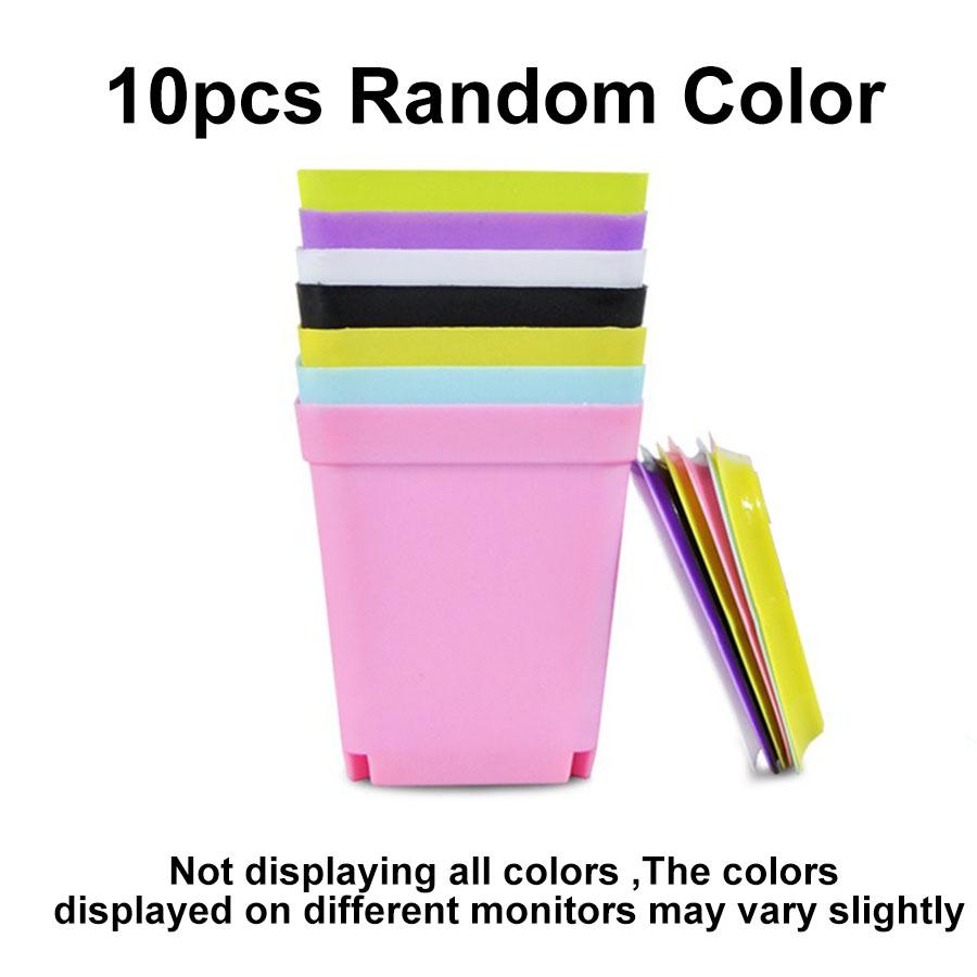 10/20pcs Mixed Candy Color Mini Square Plastics Flowerpot Plant Succulents Flower Drainage Nursery Pot for Garden Balcony JXB
10/20pcs Mixed Candy Color Mini Square Plastics Flowerpot Plant Succulents Flower Drainage Nursery Pot for Garden Balcony JXB