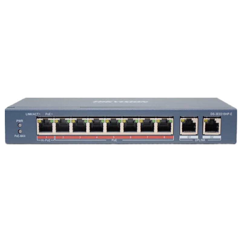 Hikvision 9-Port 100Mbps Unmanaged PoE Switch CN plug (adapter included)
Hikvision 9-Port 100Mbps Unmanaged PoE Switch CN plug (adapter included)