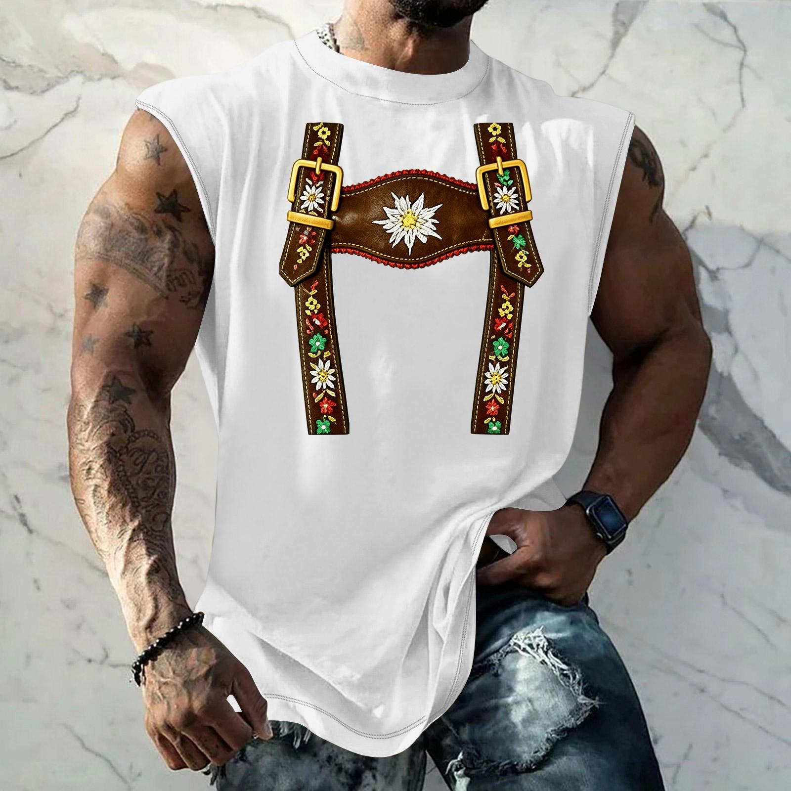 Men Sleeveless Tank Top Loose Fit Casual Streetwear Printed Texture Pattern Summer Vest for Outdoor Sports and Daily Wear XXXL білий
Men Sleeveless Tank Top Loose Fit Casual Streetwear Printed Texture Pattern Summer Vest for Outdoor Sports and Daily Wear XXXL білий