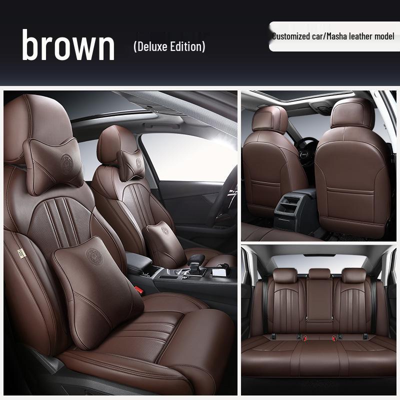 Оригинальная универсальная кожаная подушка для автомобильного сиденья на все сезоны для всех моделей - износостойкая, с полным охватом, совместимая с пятиместными автомобилями Custom H
Оригинальная универсальная кожаная подушка для автомобильного сиденья на все сезоны для всех моделей - износостойкая, с полным охватом, совместимая с пятиместными автомобилями Custom H