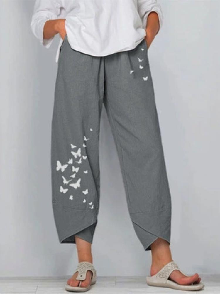 Women Casual Cotton Linen Pants Loose Elastic Waist Home Wear 5XL сірий
Women Casual Cotton Linen Pants Loose Elastic Waist Home Wear 5XL сірий