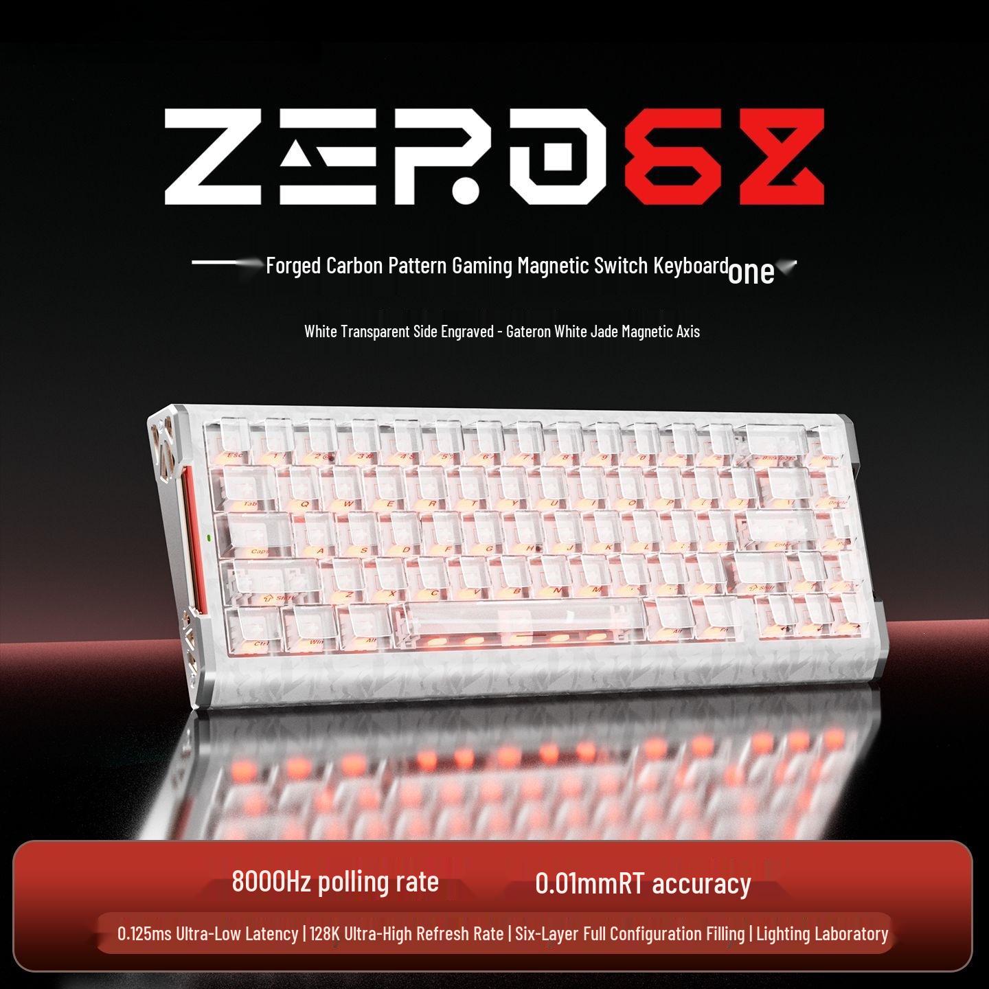 ZERO68 Magnetic Axis Wired Gaming Keyboard - Carbon Fiber Texture Delta for Valorant and Office Use
ZERO68 Magnetic Axis Wired Gaming Keyboard - Carbon Fiber Texture Delta for Valorant and Office Use
