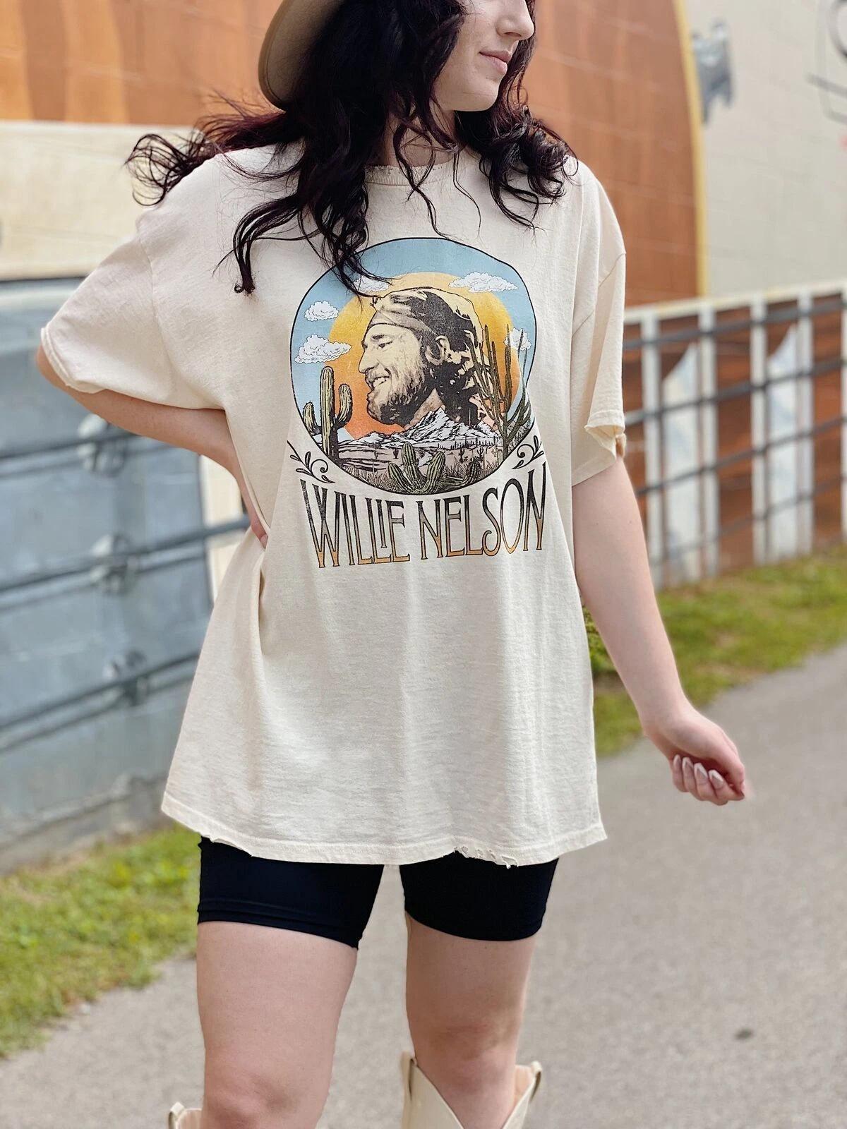 Willie Nelson Tshirt Vintage Graphic Full Sizes Short Sleeve S-5XL BP339 4XL
Willie Nelson Tshirt Vintage Graphic Full Sizes Short Sleeve S-5XL BP339 4XL