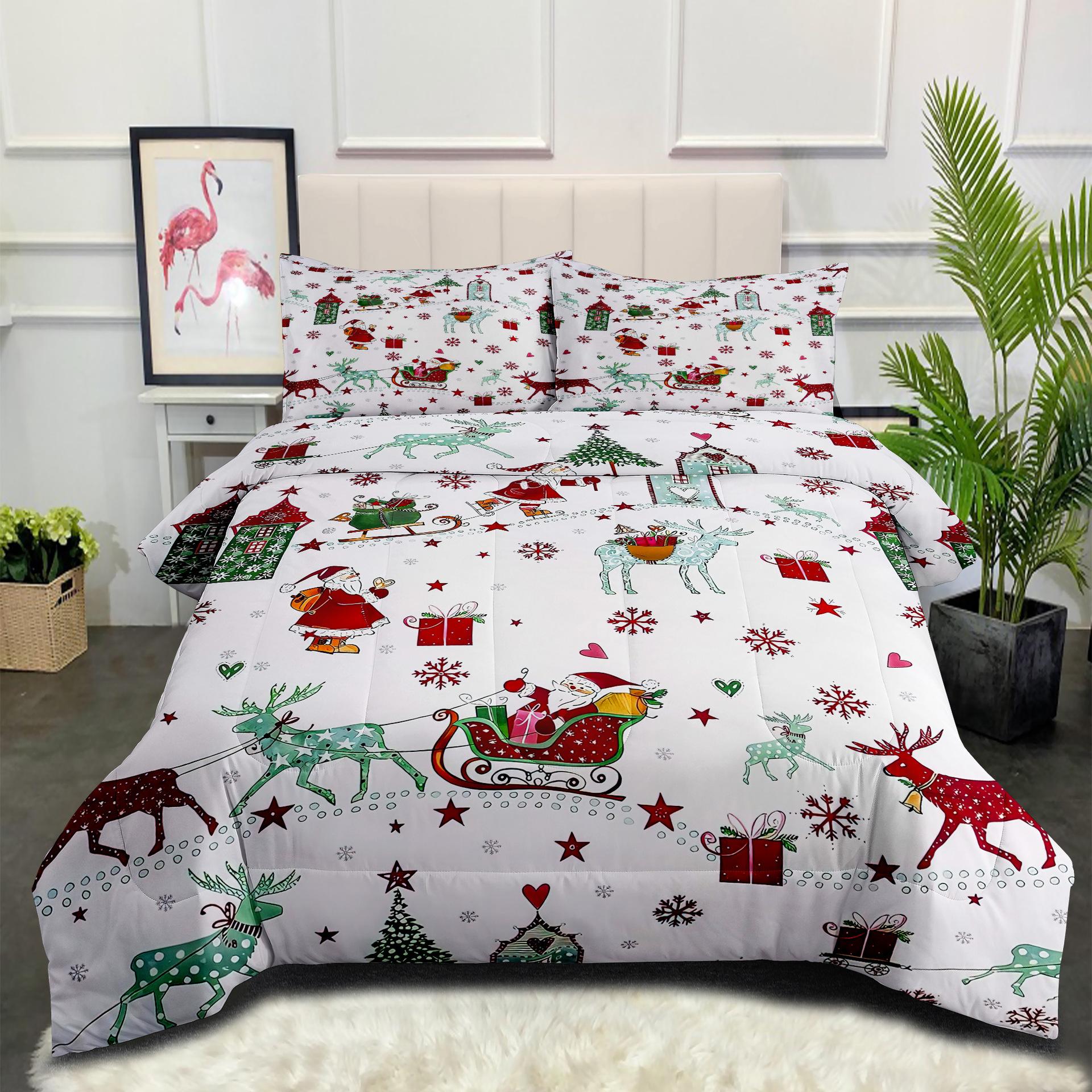 Christmas Digital Print Set - Festive Collection: Oversized Quilt 3-piece Bedding Set (duvet Cover) 140*200cm
Christmas Digital Print Set - Festive Collection: Oversized Quilt 3-piece Bedding Set (duvet Cover) 140*200cm