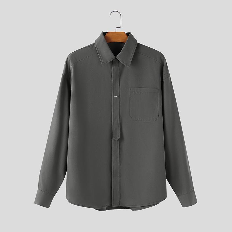 INCERUN Oversized Men Lapel Neck Long Sleeve Casual Loose Shirts 4XL темно-сірий
INCERUN Oversized Men Lapel Neck Long Sleeve Casual Loose Shirts 4XL темно-сірий