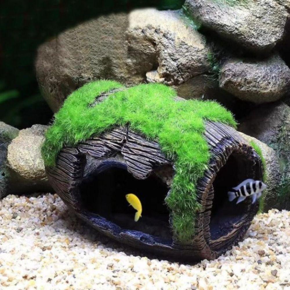 Moss Fish Tank Accessories Resin Fish Hiding Cave Garden Pond Ornaments Broken Barrel Tank
Moss Fish Tank Accessories Resin Fish Hiding Cave Garden Pond Ornaments Broken Barrel Tank