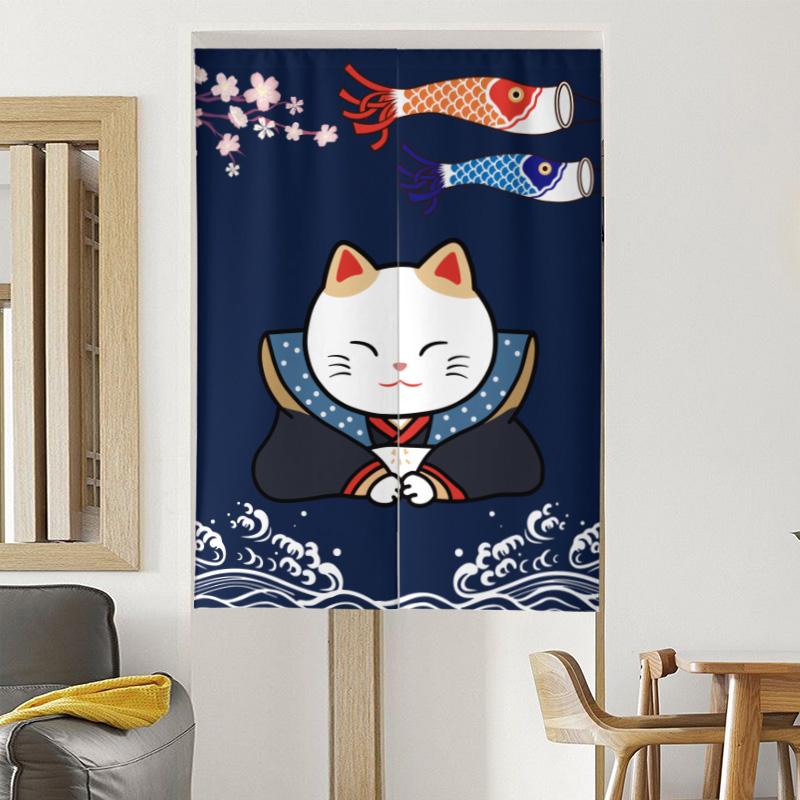 Japanese Lucky Cat Door Curtain Entrance Partition Curtains Kitchen Dining Room Home Decoration Doorway Feng Shui Curtain Noren W60H190(CM)-1 Pcs
Japanese Lucky Cat Door Curtain Entrance Partition Curtains Kitchen Dining Room Home Decoration Doorway Feng Shui Curtain Noren W60H190(CM)-1 Pcs