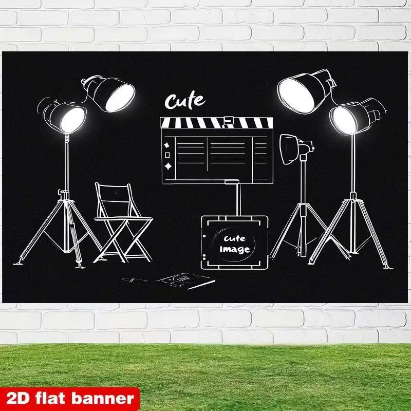 2D Photography Studio Backdrop, Black & White Film Set Photography Background 47.2x31.5inch/120*80cm
2D Photography Studio Backdrop, Black & White Film Set Photography Background 47.2x31.5inch/120*80cm