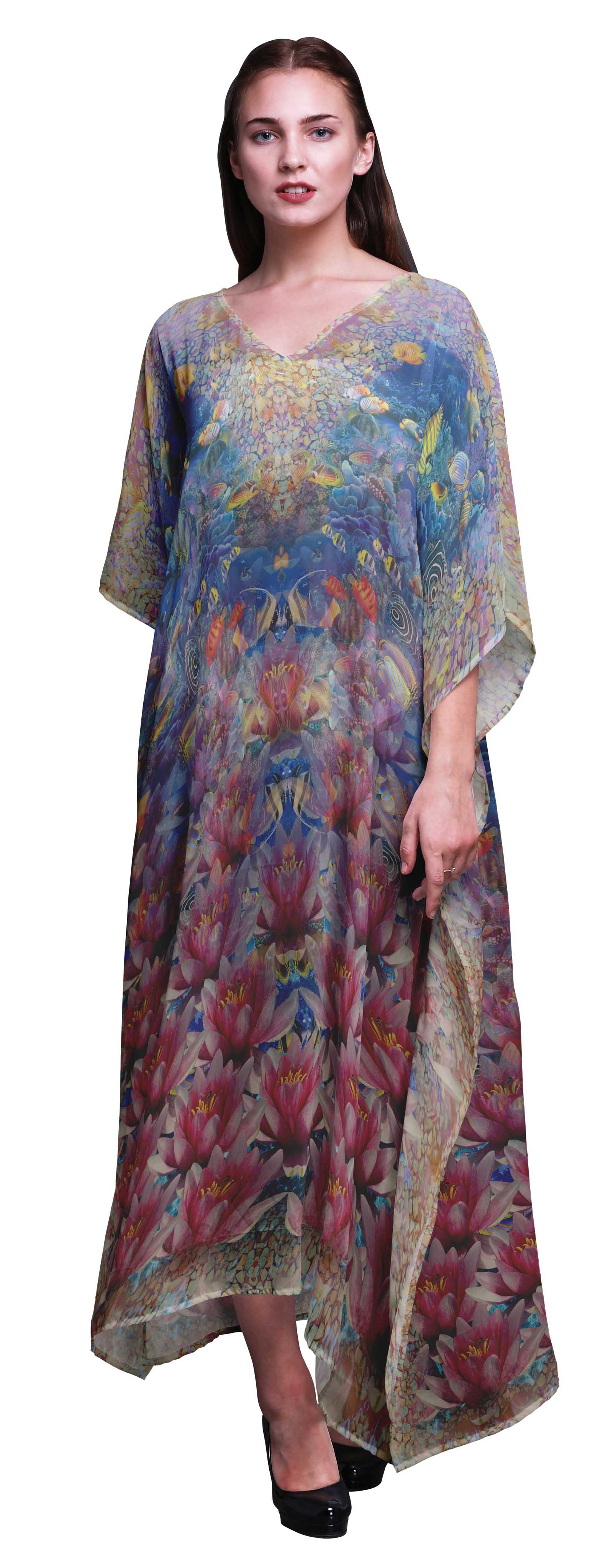 Phagun Lotus Floral Ladies Kaftan Holiday Loungewear Maxi Dress Beach XL-3X рожевий
Phagun Lotus Floral Ladies Kaftan Holiday Loungewear Maxi Dress Beach XL-3X рожевий