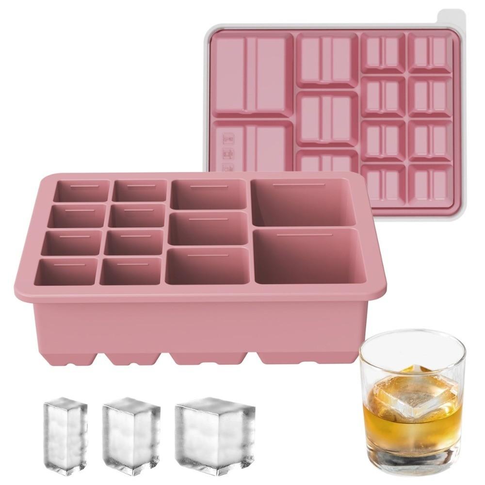 New Silicone Ice Cube Mold Square Shape Leak Proof Lid Ice Making Mold Multi-size 13 Grid Ice Storage Boxes Whiskey Drinks рожевий
New Silicone Ice Cube Mold Square Shape Leak Proof Lid Ice Making Mold Multi-size 13 Grid Ice Storage Boxes Whiskey Drinks рожевий