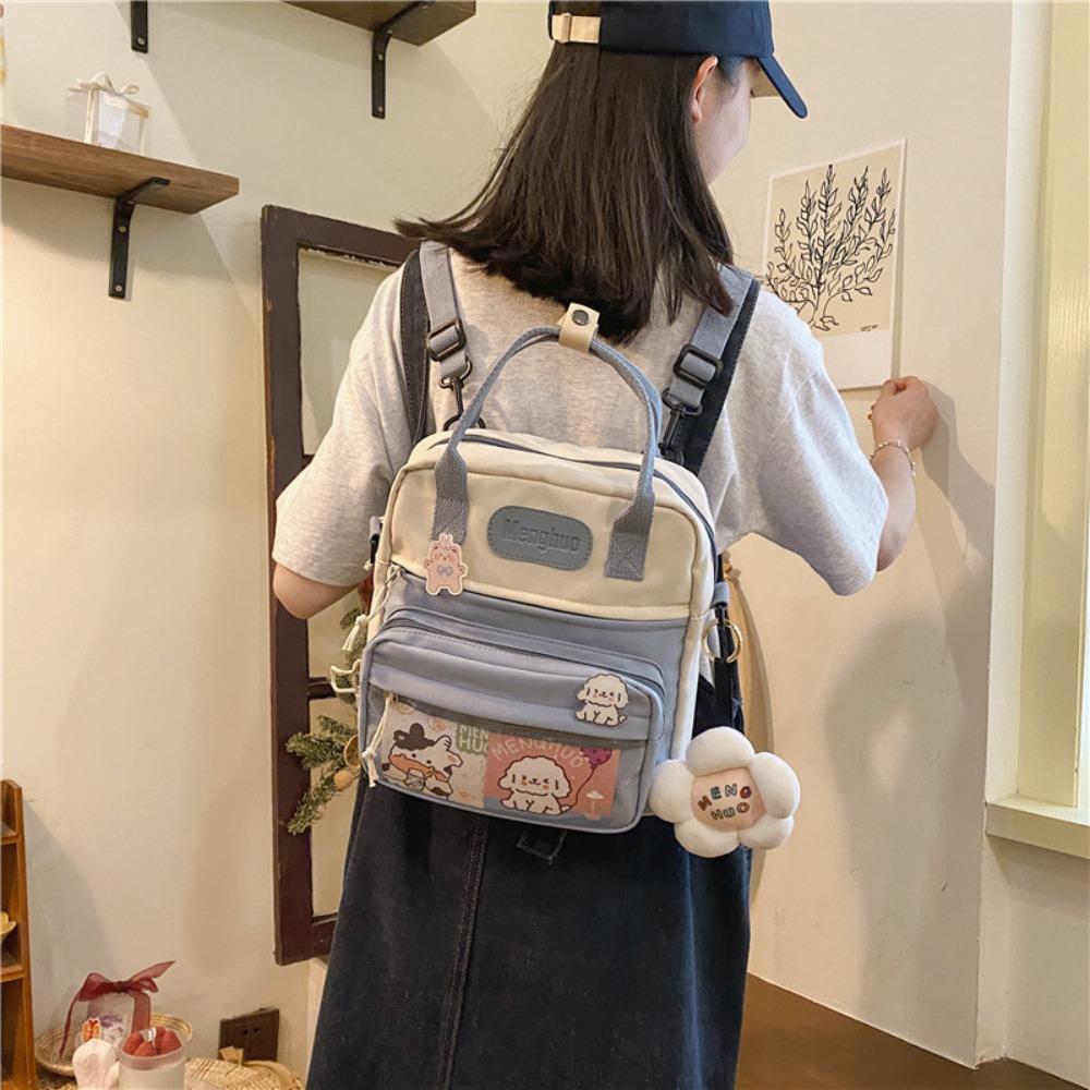 Flower School Bag Nylon Shoulder Bag Casual Student Backpack Girl 
Flower School Bag Nylon Shoulder Bag Casual Student Backpack Girl