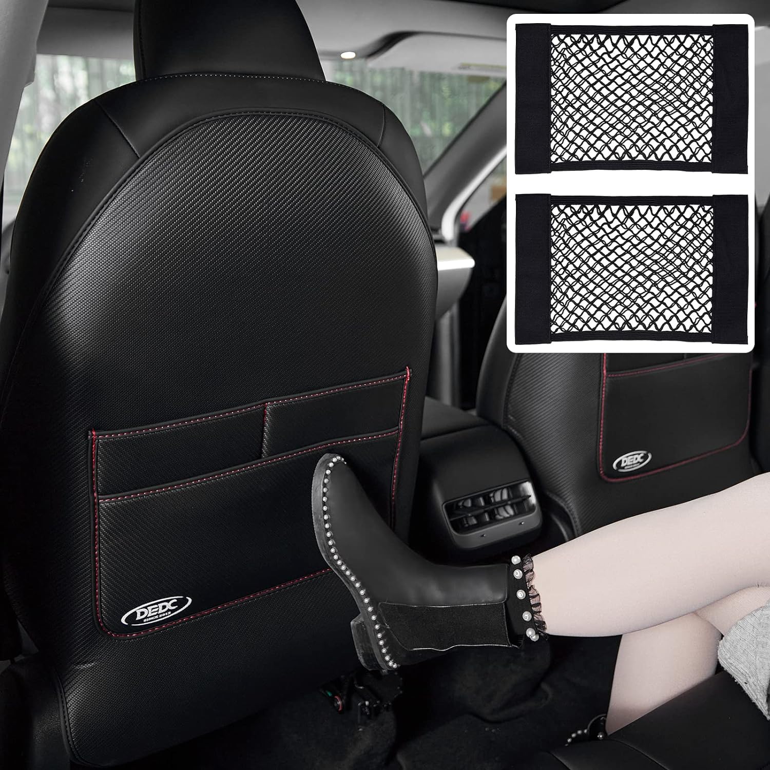 DEDC Tesla Model 3 Seat Back Protectors, Tesla Model Y Kick Mats, Tesla Model 3/Y/S Accessories, 2 Pcs Tesla Kick Mats Back Seat Protectors & 2
DEDC Tesla Model 3 Seat Back Protectors, Tesla Model Y Kick Mats, Tesla Model 3/Y/S Accessories, 2 Pcs Tesla Kick Mats Back Seat Protectors & 2