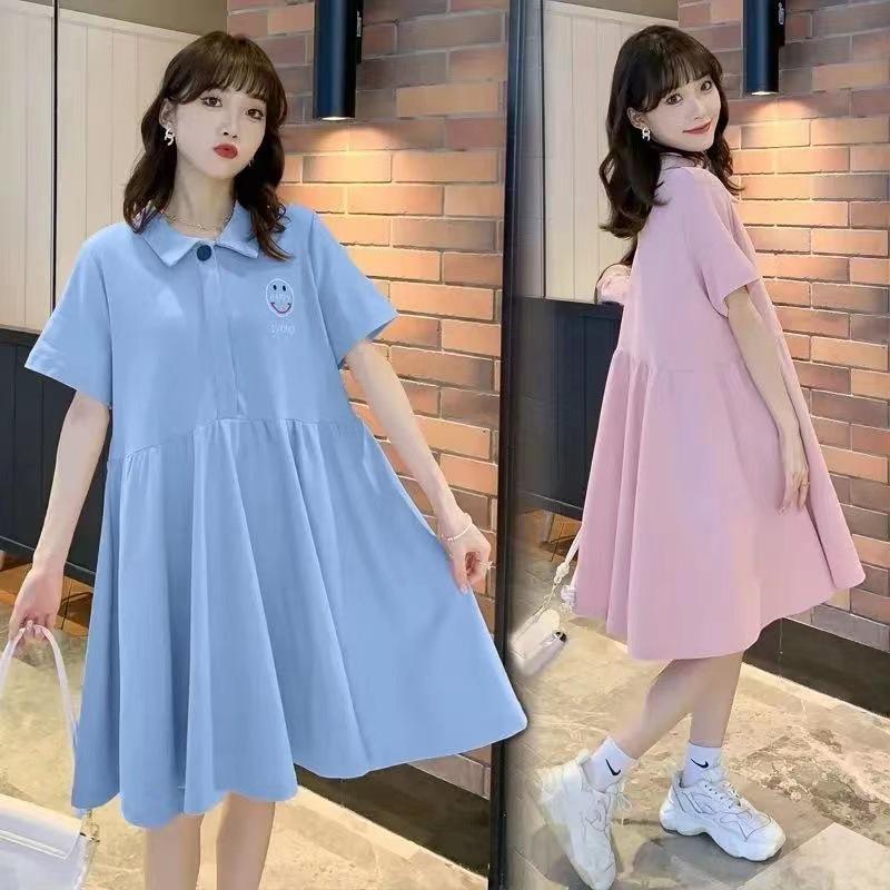Smiley Face POLO Maternity Dress - Short-Sleeved, Loose Fit for All Stages XXXL (165-185)
Smiley Face POLO Maternity Dress - Short-Sleeved, Loose Fit for All Stages XXXL (165-185)