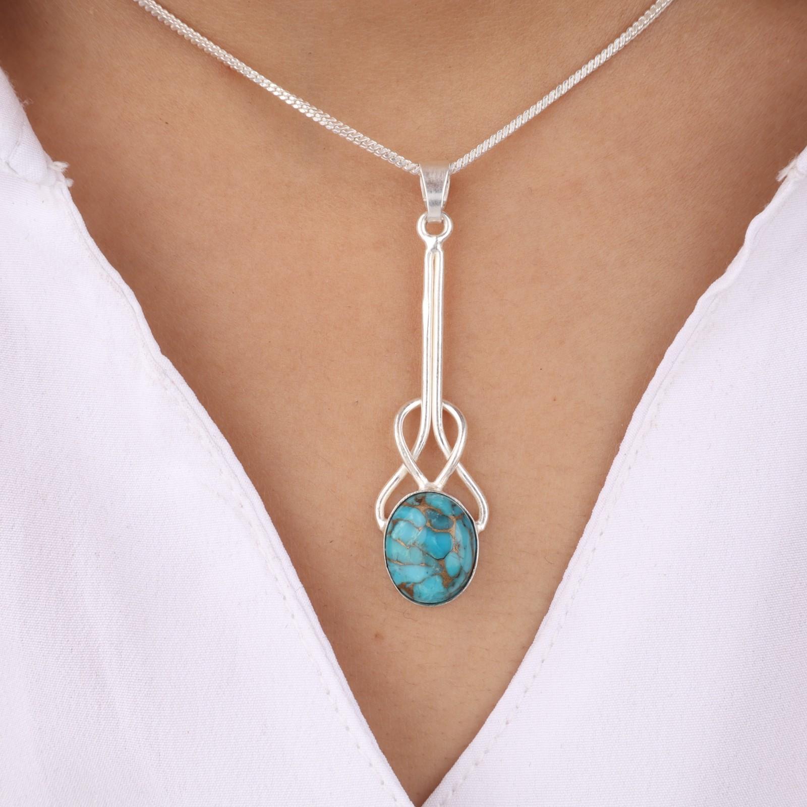 Драгоценный камень Голубая медная бирюза Серебро 925 пробы Ювелирное изделие Ручная работа Подвеска 1,79 PP-60-40
Драгоценный камень Голубая медная бирюза Серебро 925 пробы Ювелирное изделие Ручная работа Подвеска 1,79 PP-60-40