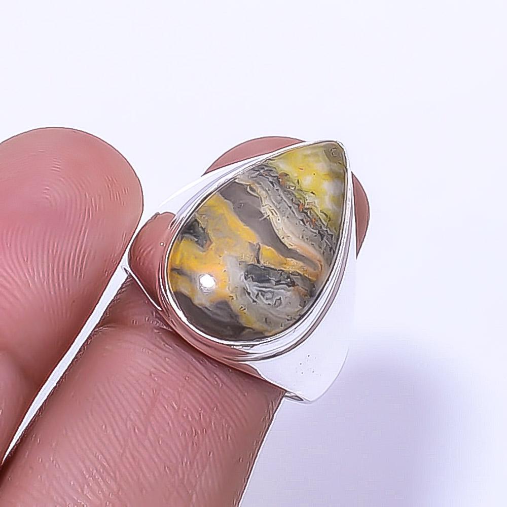 Кольцо Bumble Bee Jasper - Индонезия из стерлингового серебра 925 пробы с драгоценным камнем S.8.5 R949427830
Кольцо Bumble Bee Jasper - Индонезия из стерлингового серебра 925 пробы с драгоценным камнем S.8.5 R949427830