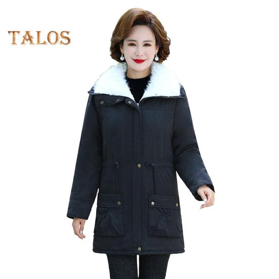 Зимняя женская куртка из утолщенного плюша с отложным воротником, длинными рукавами, эластичным поясом, карманами, застежкой-молнией, пальто средней длины, ветрозащитное теплое пальто S чёрный
Зимняя женская куртка из утолщенного плюша с отложным воротником, длинными рукавами, эластичным поясом, карманами, застежкой-молнией, пальто средней длины, ветрозащитное теплое пальто S чёрный