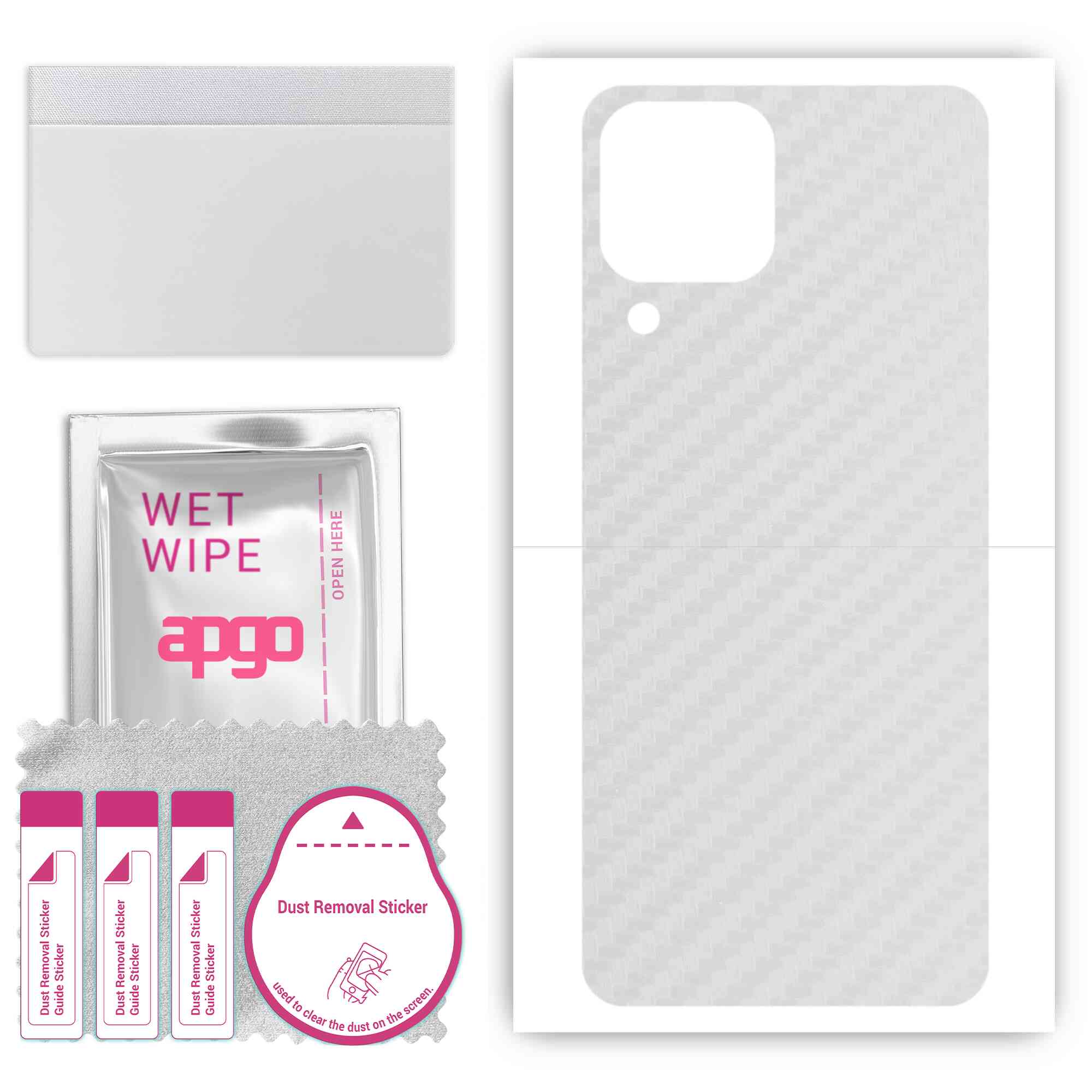 apgo Protective Skin Sticker for the back compatible with Samsung Galaxy F62, Wrap Film, Foil, Vinyl - Pattern Transparent Carbon
apgo Protective Skin Sticker for the back compatible with Samsung Galaxy F62, Wrap Film, Foil, Vinyl - Pattern Transparent Carbon