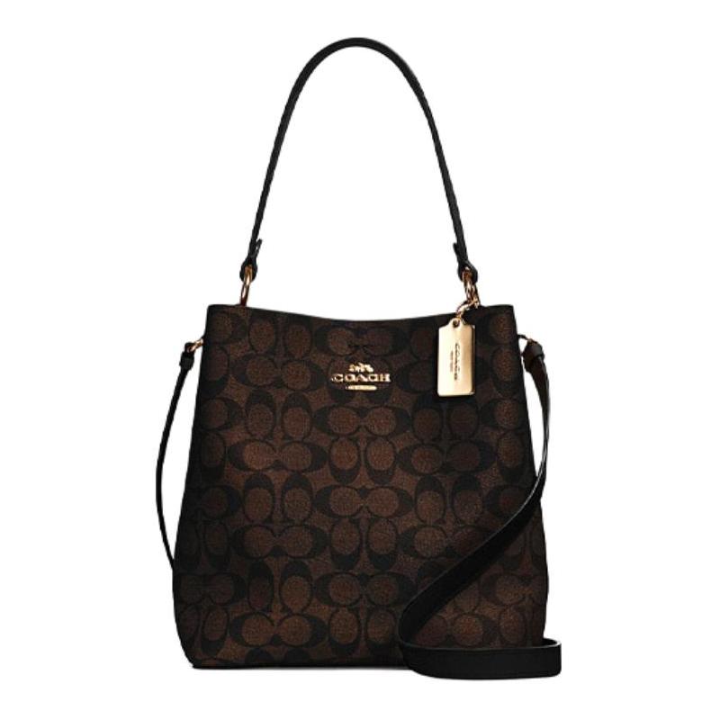 COACH Town 26 presbyopic canvas with leather bucket bag crossbody shoulder bag medium size women s brown presbyopic коричневий
COACH Town 26 presbyopic canvas with leather bucket bag crossbody shoulder bag medium size women s brown presbyopic коричневий