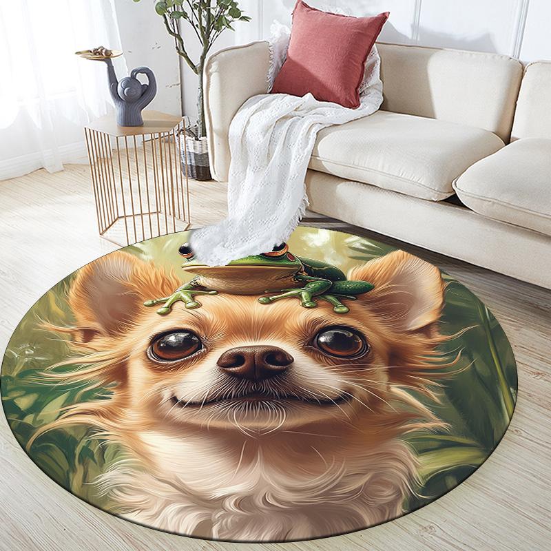 Grass Dog,Round Area Rug,Carpet Rug for Living Room Bedroom Sofa Playroom Decor,Non-slip Floor Mat 80cmx80cm
Grass Dog,Round Area Rug,Carpet Rug for Living Room Bedroom Sofa Playroom Decor,Non-slip Floor Mat 80cmx80cm