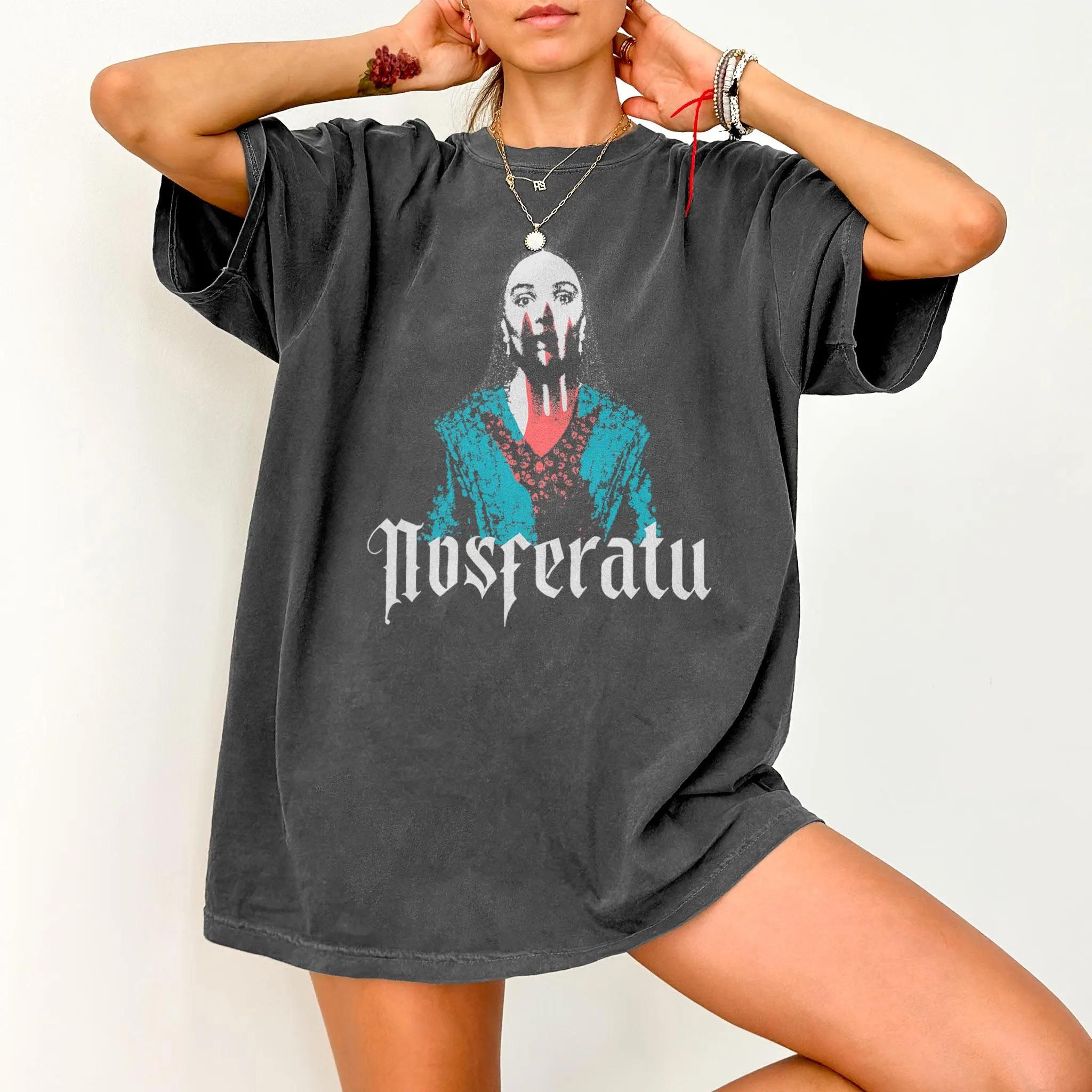 2026 Summer Retro Womens Nosferatu Gothic Horror TShirt Unisex Cotton and Breathable Short Sleeve Oversized Loose Casual S
2026 Summer Retro Womens Nosferatu Gothic Horror TShirt Unisex Cotton and Breathable Short Sleeve Oversized Loose Casual S