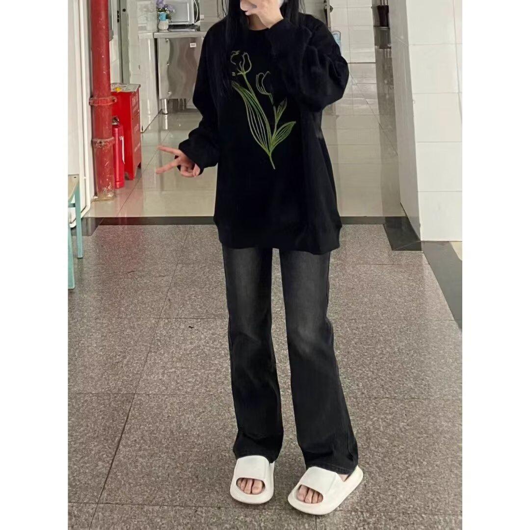 Plus Size Women s Black Gray High-Waist Flared Jeans - 2025 Slimming American Retro Long Pants L черный серый
Plus Size Women s Black Gray High-Waist Flared Jeans - 2025 Slimming American Retro Long Pants L черный серый