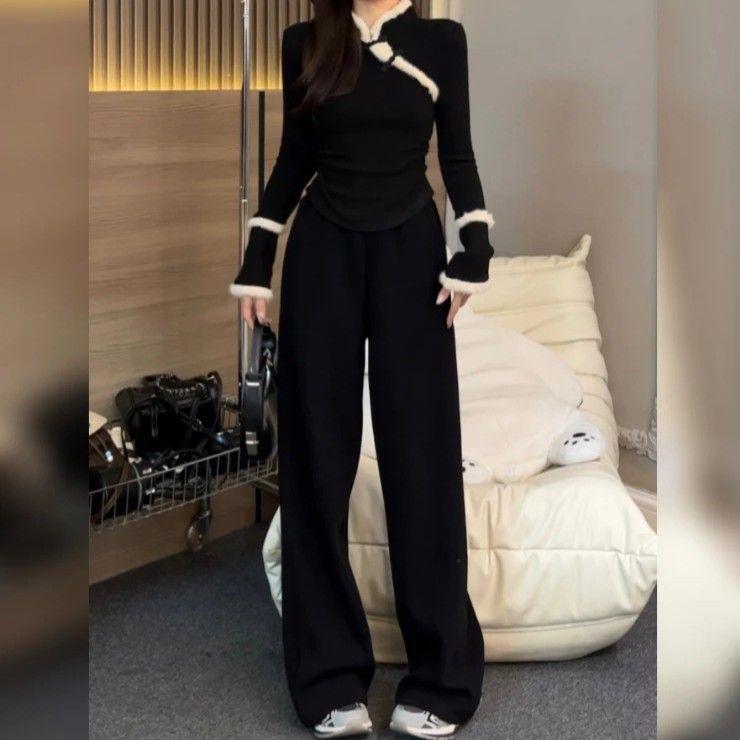 New Winter Thickened Warm Solid Color Long Sleeve Chinese-Style Slimming Top 2XL (57-62.5 kg)
New Winter Thickened Warm Solid Color Long Sleeve Chinese-Style Slimming Top 2XL (57-62.5 kg)