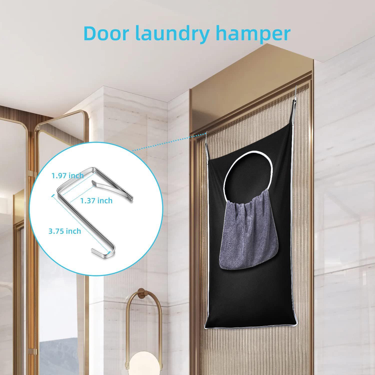 Bathroom Dirty Clothes Basket Laundry Storage Bag Wall Mount Hanging Clothing Organizer Black
Bathroom Dirty Clothes Basket Laundry Storage Bag Wall Mount Hanging Clothing Organizer Black