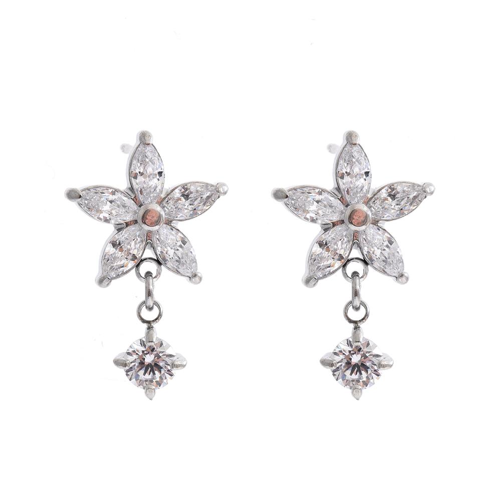 Yhpup Shiny Fantasy Cubic Zirconia Flower Stud Earrings High Quality Stainless Steel Delicate Party Gala Wear Premium Jewelry
Yhpup Shiny Fantasy Cubic Zirconia Flower Stud Earrings High Quality Stainless Steel Delicate Party Gala Wear Premium Jewelry