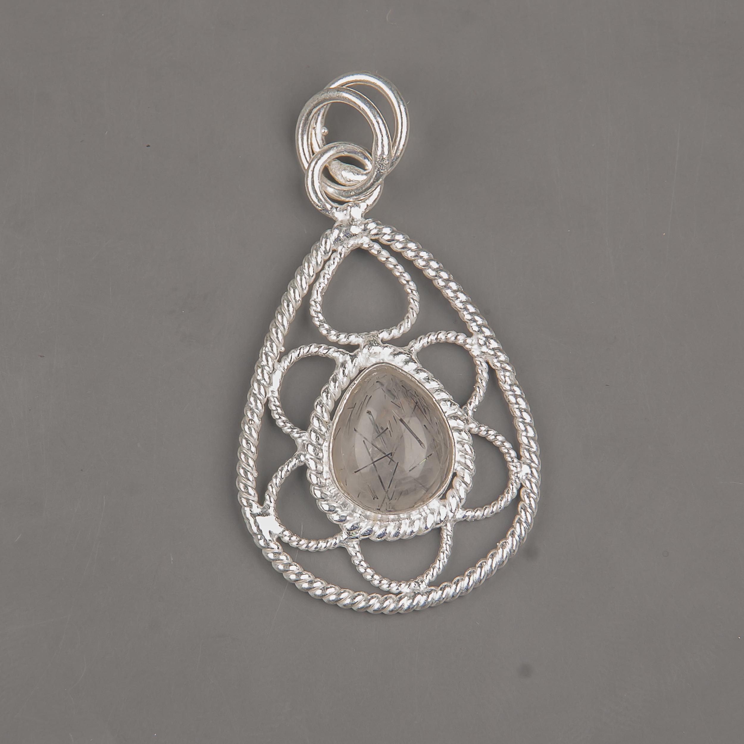 Black Rutile Pendant, 925 Solid Sterling Silver Gemstone Jewelry, Handmade Pendant, For Thanksgiving 1.40 Inches рожевий
Black Rutile Pendant, 925 Solid Sterling Silver Gemstone Jewelry, Handmade Pendant, For Thanksgiving 1.40 Inches рожевий