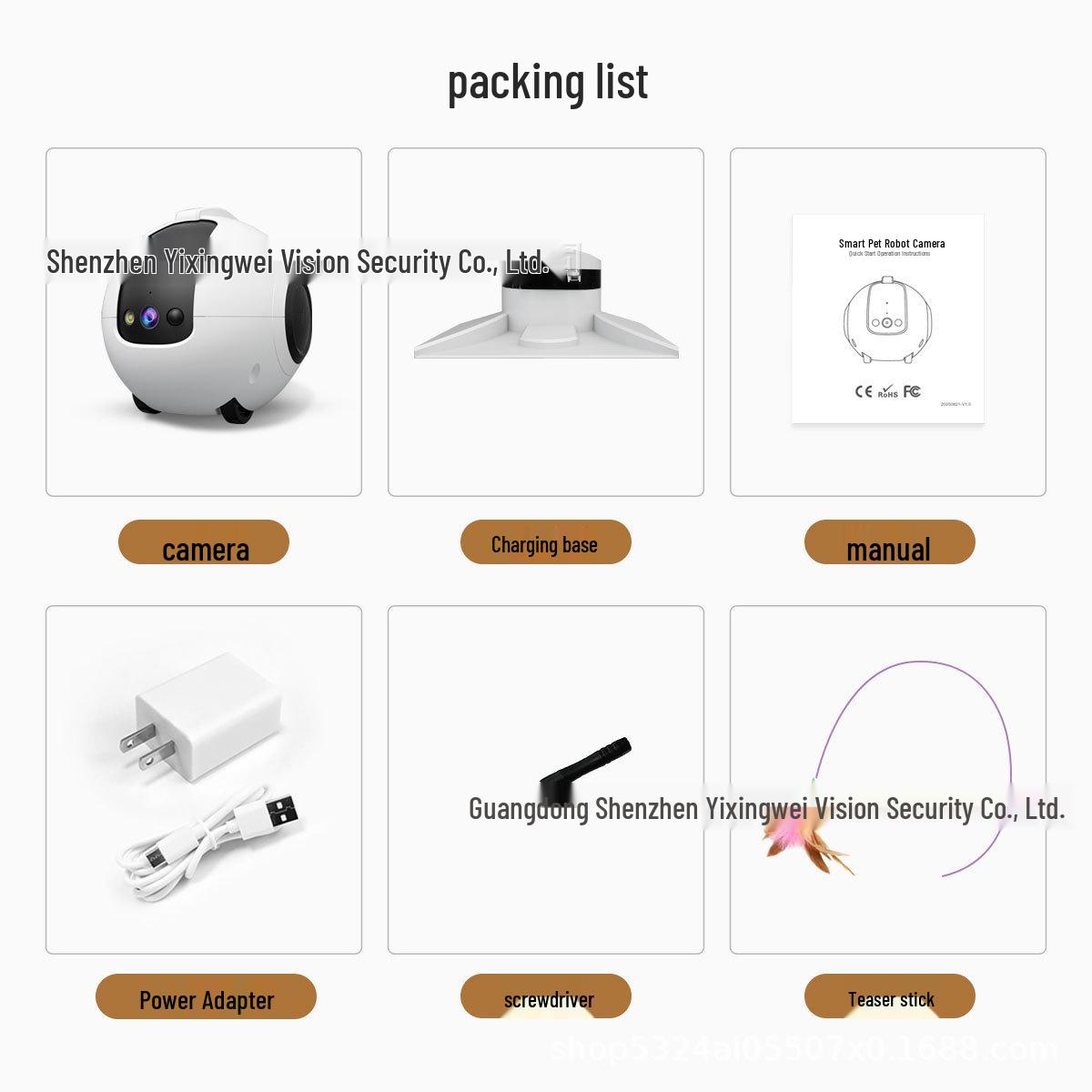 Roly-Poly Automatic Recharge Pet Teasing Robot with HD Camera & Whole House Tracking Auto Recharge Pet Robot
Roly-Poly Automatic Recharge Pet Teasing Robot with HD Camera & Whole House Tracking Auto Recharge Pet Robot