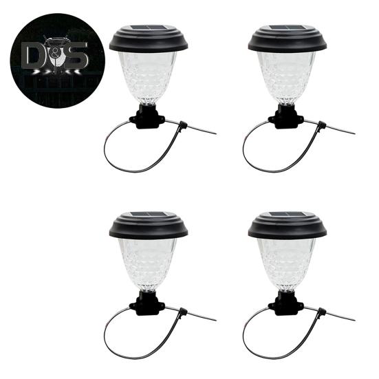 4 шт. светодиодные солнечные фонари для ограждений, декоративные светильники на солнечных батареях от заката до рассвета, светодиодные светильники для балконов и дорожек в саду 4pcs White Light.
4 шт. светодиодные солнечные фонари для ограждений, декоративные светильники на солнечных батареях от заката до рассвета, светодиодные светильники для балконов и дорожек в саду 4pcs White Light.