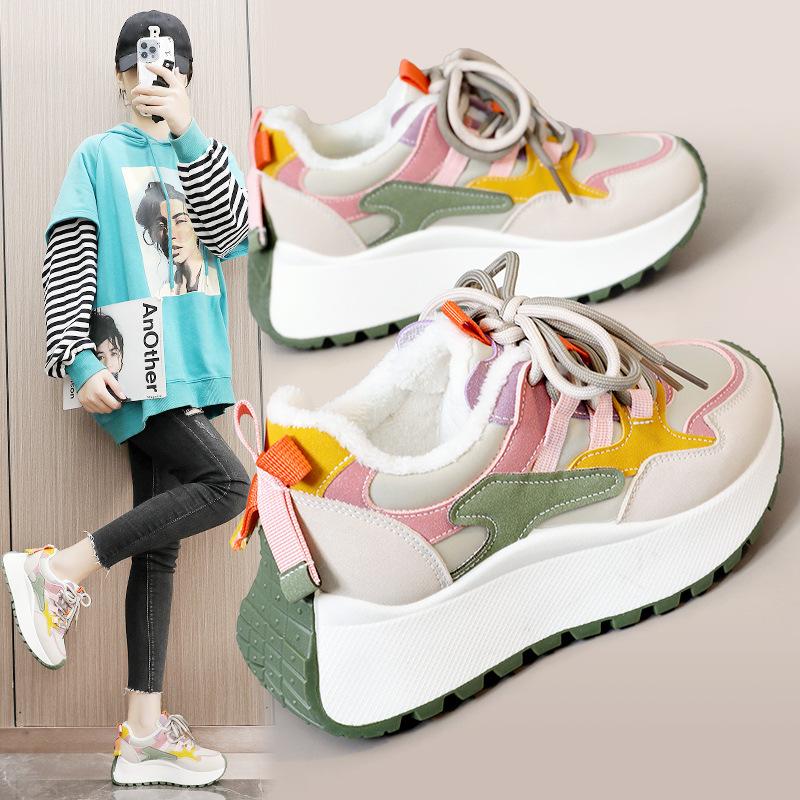 BN016-2 new winter platform women s shoes board shoes heightening casual velvet student splicing sports shoes tide 35 зелёный
BN016-2 new winter platform women s shoes board shoes heightening casual velvet student splicing sports shoes tide 35 зелёный