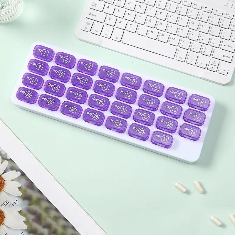 New Hot Premuim Portable 31 Day Monthly Pill Organizer Storage Case Box Holder for Daily Medicine Vitamin Fish Oils Supplement фіолетовий
New Hot Premuim Portable 31 Day Monthly Pill Organizer Storage Case Box Holder for Daily Medicine Vitamin Fish Oils Supplement фіолетовий