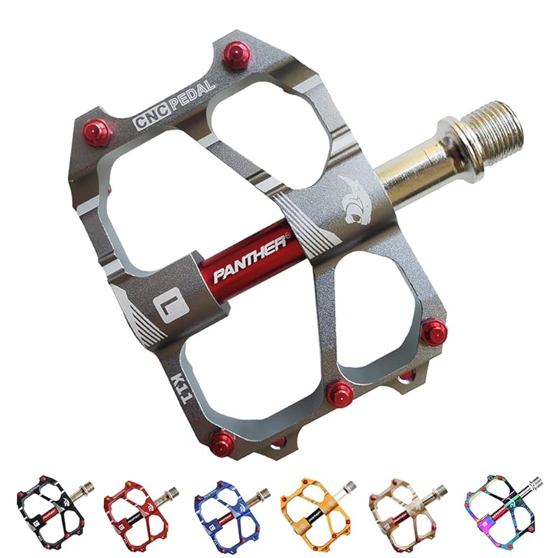 PANTHER (Panther) bicycle pedals Made in Taiwan Equipped with 3 sealed bearings 9/16 inch color anodized CNC machining aluminum alloy chromoly shaft
PANTHER (Panther) bicycle pedals Made in Taiwan Equipped with 3 sealed bearings 9/16 inch color anodized CNC machining aluminum alloy chromoly shaft