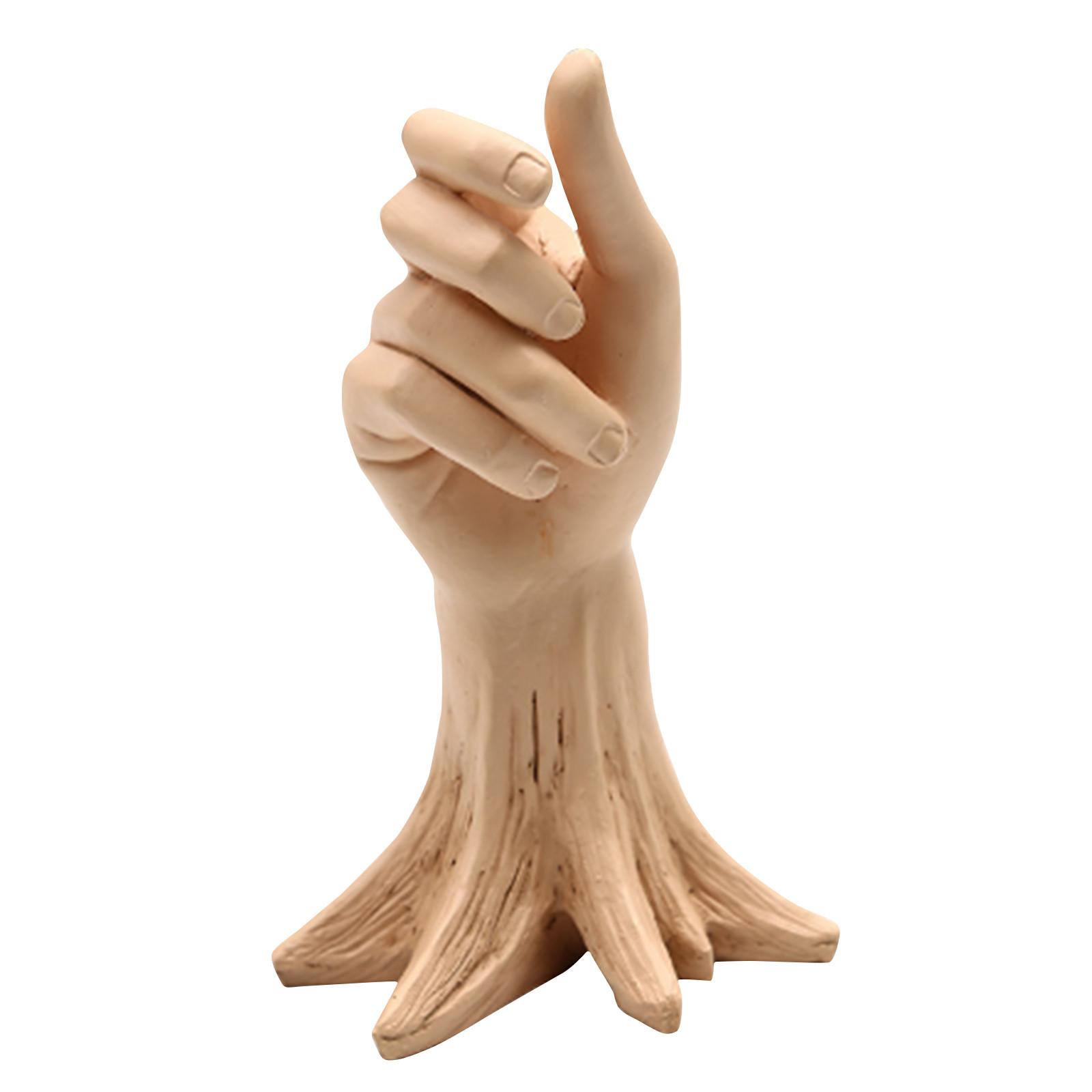 Hand Shaped Resin Vase Sculpture Tree Trunk Style Decorative Figurine for Home Office Desk Accent and Display One Size
Hand Shaped Resin Vase Sculpture Tree Trunk Style Decorative Figurine for Home Office Desk Accent and Display One Size