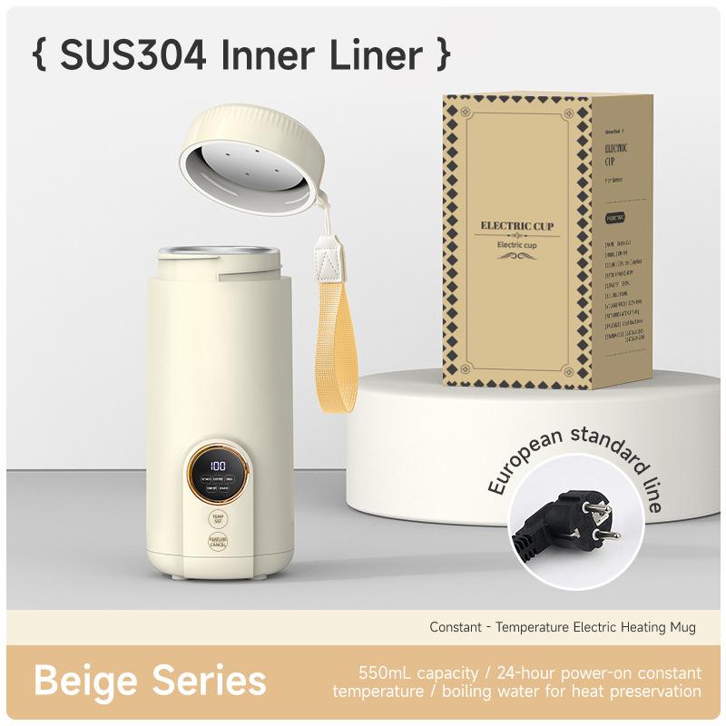 550ml Electric Kettle Portable Heating Cup Multifunctional Boiled Water Pot Smart Teapot Adjustable Temperature Kettles EU plug EU бежевый
550ml Electric Kettle Portable Heating Cup Multifunctional Boiled Water Pot Smart Teapot Adjustable Temperature Kettles EU plug EU бежевый