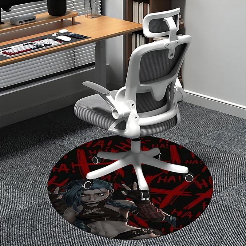 Jinx (League of Legends) Chair mat Round Rug Office carpet, Non slip, Suitable for Living Rooms, Bedrooms Decor 1205539a 80cm by 80cm
Jinx (League of Legends) Chair mat Round Rug Office carpet, Non slip, Suitable for Living Rooms, Bedrooms Decor 1205539a 80cm by 80cm