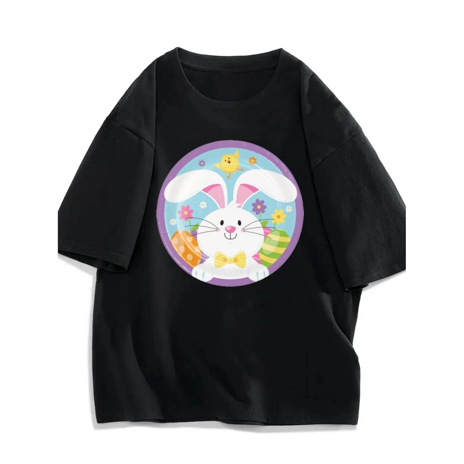 Cartoon cute bunny print T-shirt casual and versatile style meets the needs of daily and outing wear in summer XXXXXL чорний
Cartoon cute bunny print T-shirt casual and versatile style meets the needs of daily and outing wear in summer XXXXXL чорний