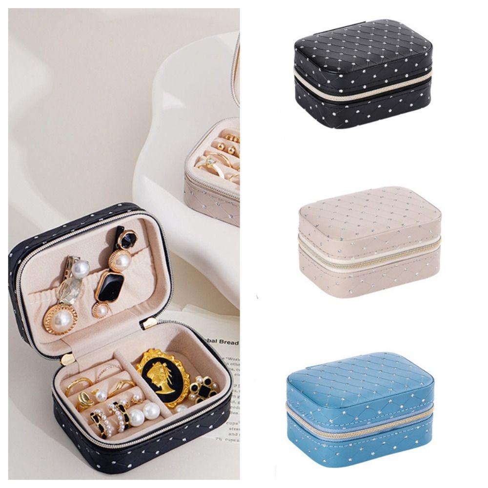 Waterproof Jewelry Storage Case Zipper Earrings Necklaces Organizer Pu Leather Jewelry Box Women
Waterproof Jewelry Storage Case Zipper Earrings Necklaces Organizer Pu Leather Jewelry Box Women