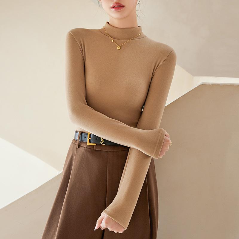 Женская зимняя осенняя одежда Вязаный свитер Трикотаж Базовые футболки с длинным рукавом Топы Блузки Корейские офисные майки для женщин L света кофе
Женская зимняя осенняя одежда Вязаный свитер Трикотаж Базовые футболки с длинным рукавом Топы Блузки Корейские офисные майки для женщин L света кофе