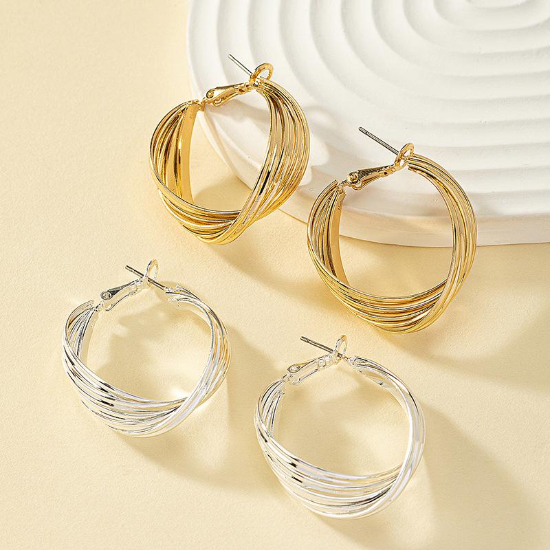 European & American Geometric Circle Earrings: Trendy Twisted Hoops for Women with Unique Niche Design and Celebrity Style.
European & American Geometric Circle Earrings: Trendy Twisted Hoops for Women with Unique Niche Design and Celebrity Style.